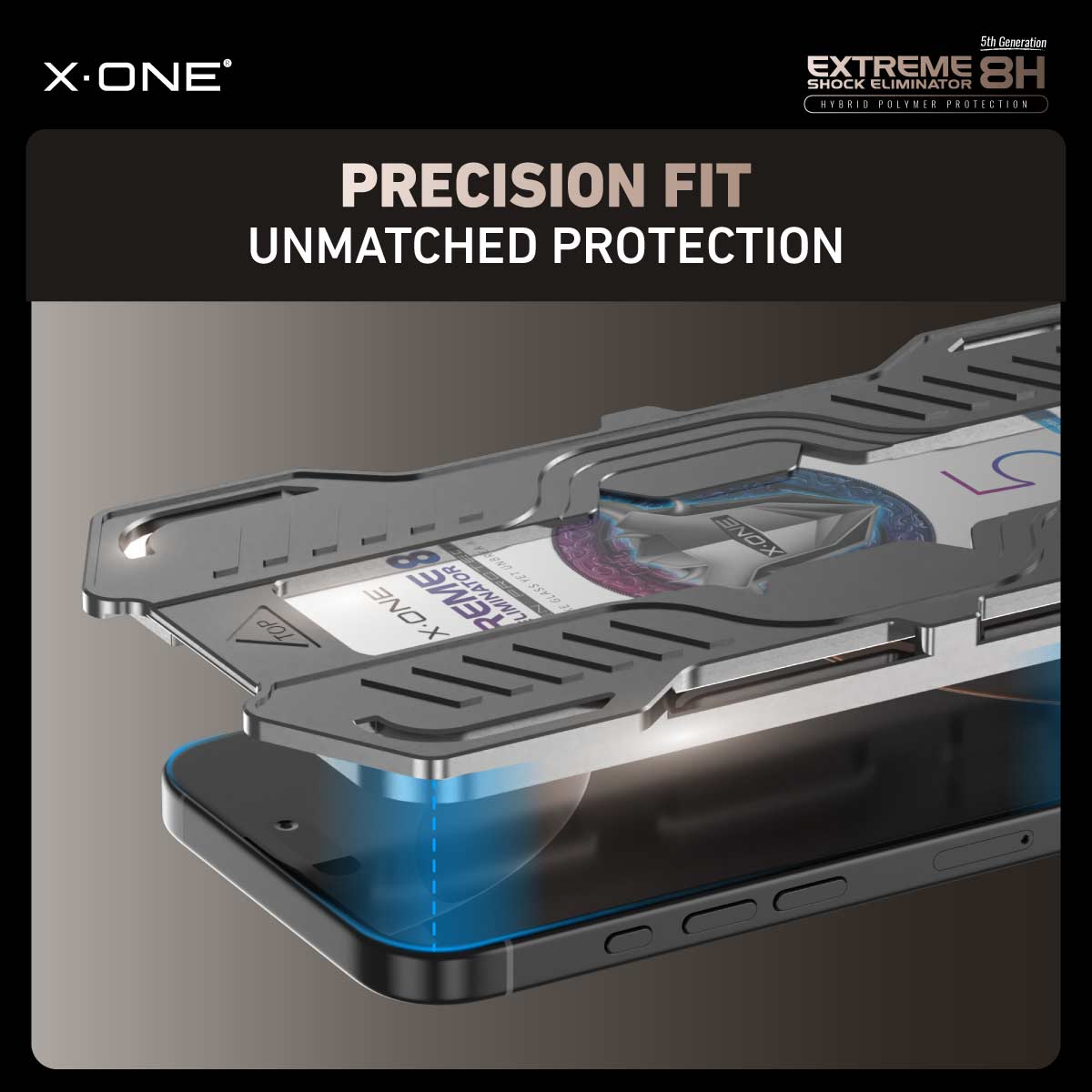 X.One® Hybrid Polymer Impact Screen Protector (Clear HD) with Installer Kit