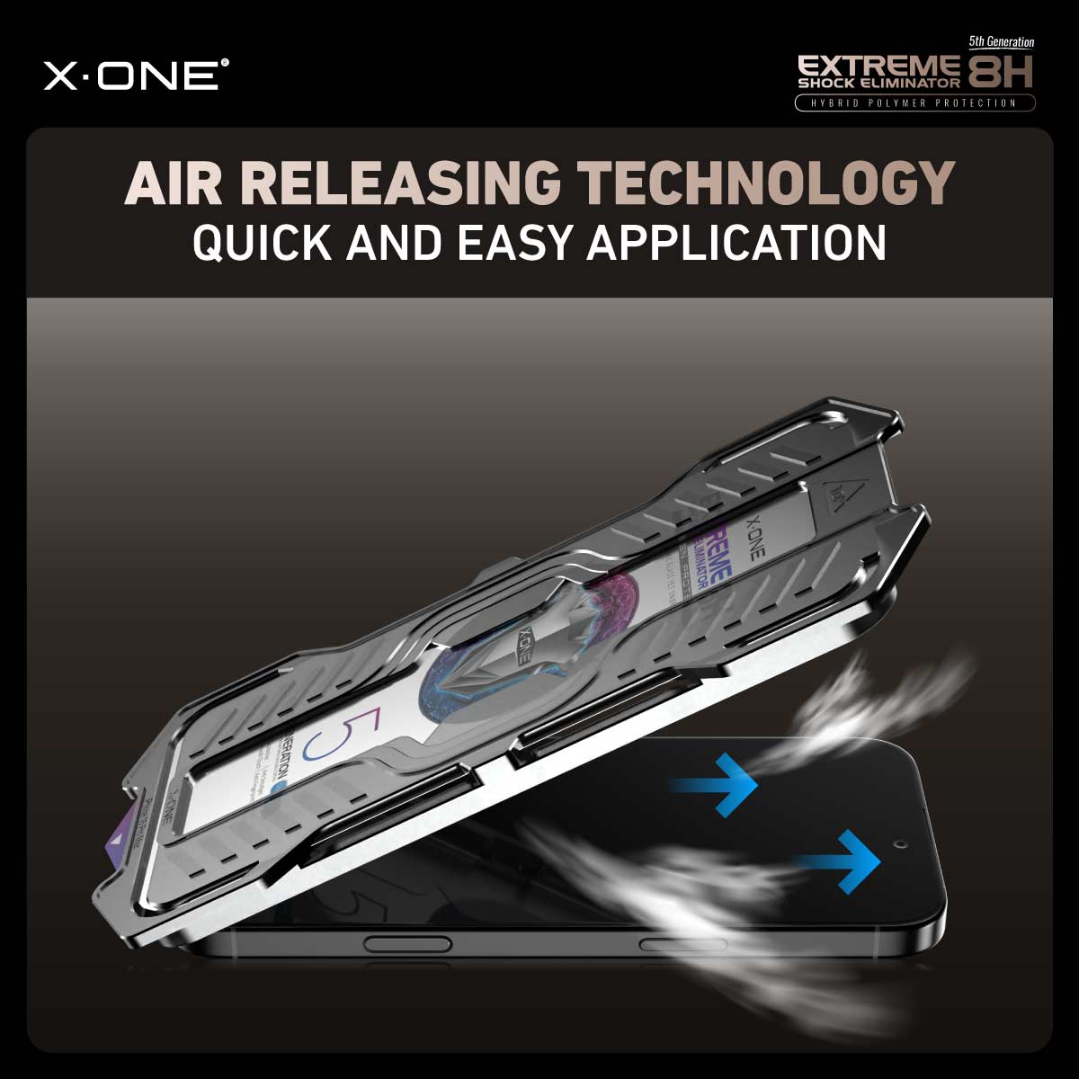 X.One® Hybrid Polymer Impact Screen Protector (Clear HD) with Installer Kit