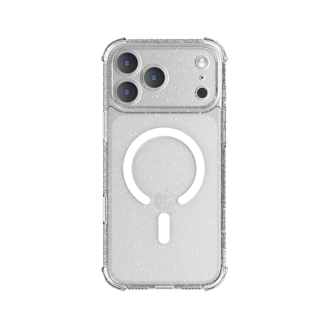 X.One Dropguard Pro Glitter Impact Protection Case with EnduraClear for iPhone 17 Series | Magsafe Compatible
