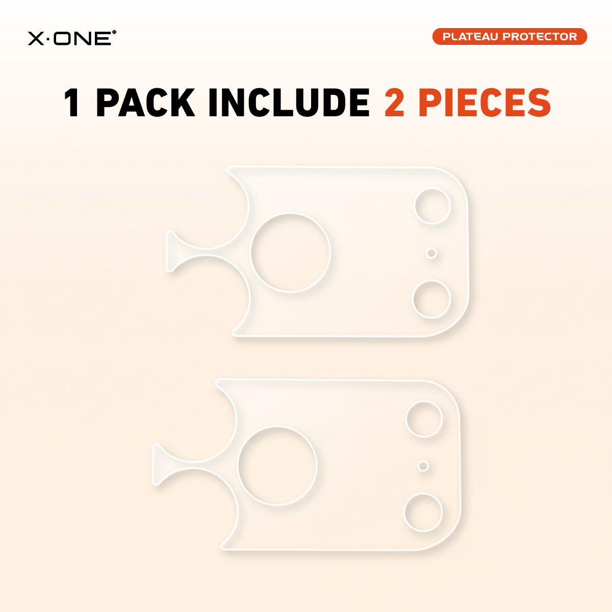 X.One Camera Plateau and Back Panel Protector for iPhone 17 Series