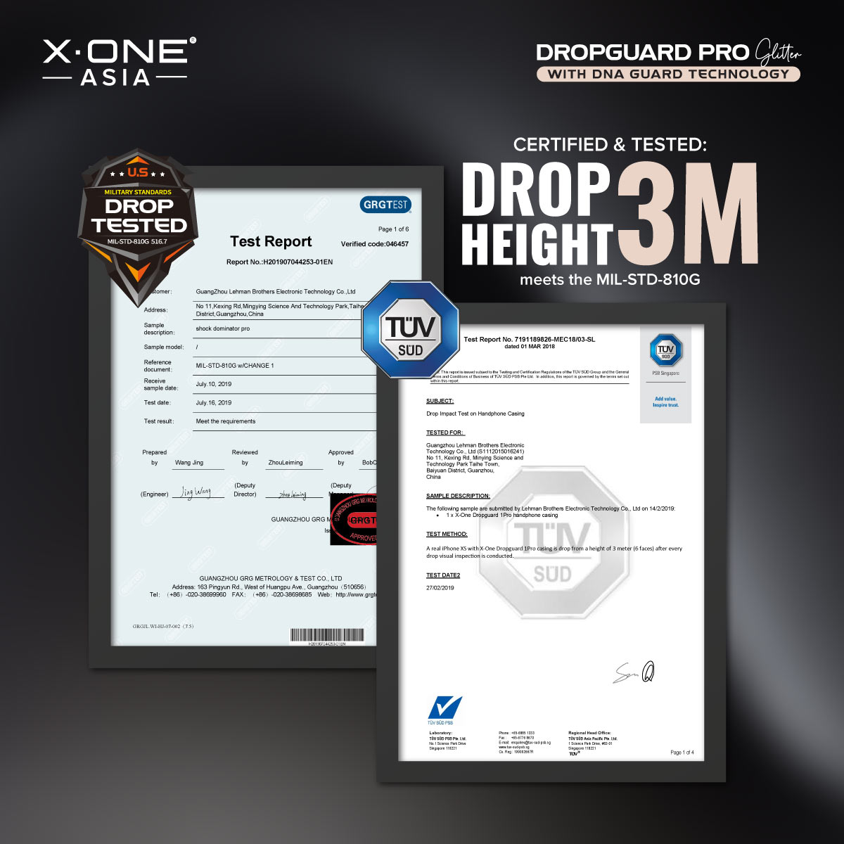 X.One® Dropguard Pro Glitter Series with EnduraClear(Magsafe Edition) Impact Protection Case for iPhone 15 Series