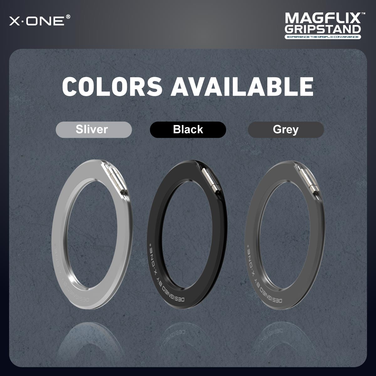 X.One MagFlix Gripstand Magnetic Adjustable Phone Stand Ring Holder