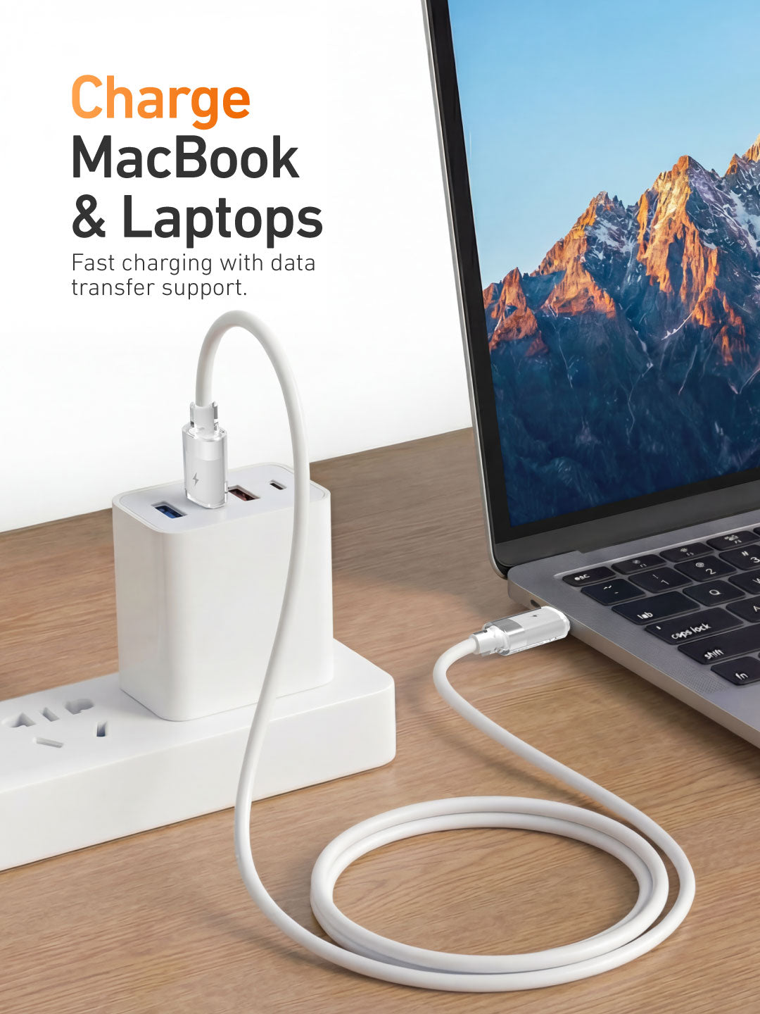 X.One® NeoLine 60W USB-C Cloud Pudding Cable — Data Fast Transfer
