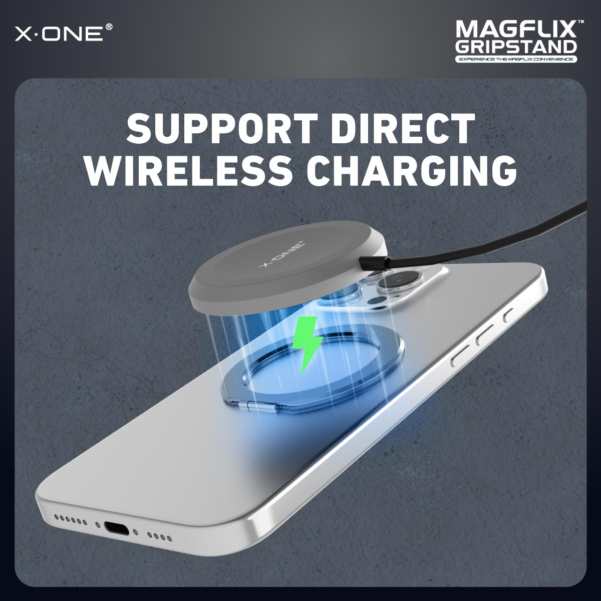 X.One MagFlix Gripstand Magnetic Adjustable Phone Stand Ring Holder