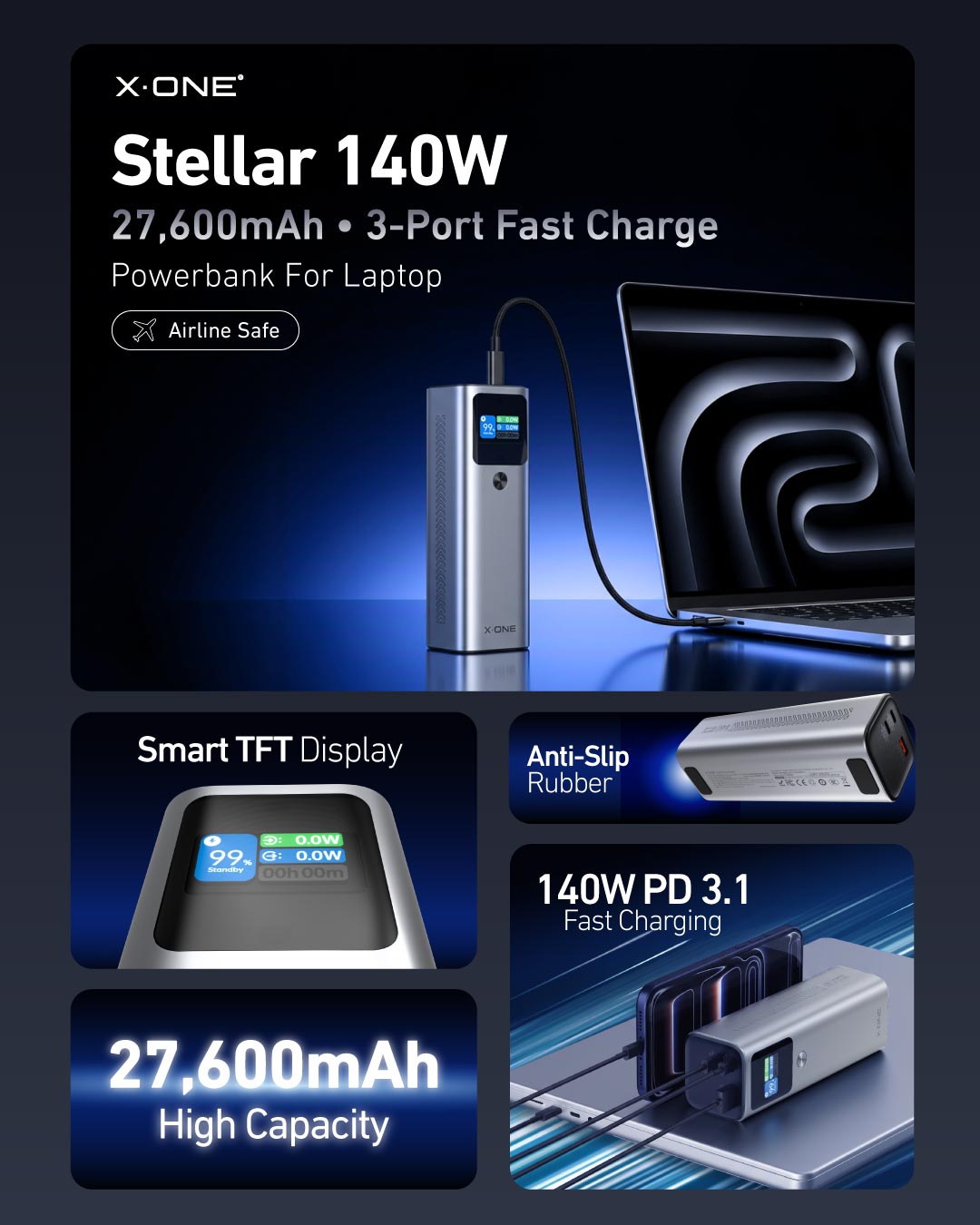 Stellar 140W 27600mAh