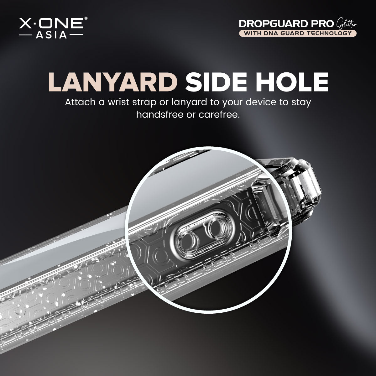 X.One® Dropguard Pro Glitter Series with EnduraClear(Magsafe Edition) Impact Protection Case for iPhone 15 Series