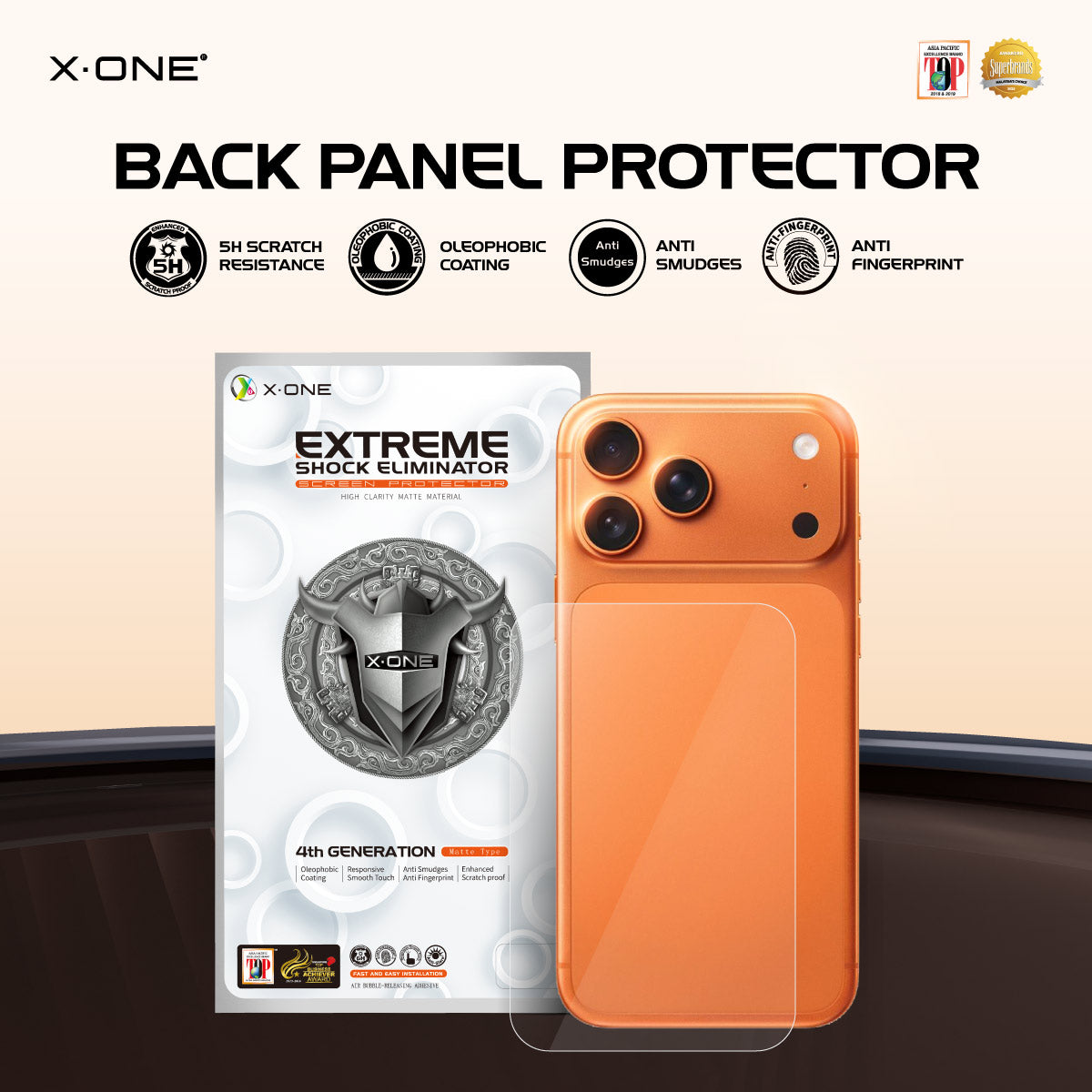 X.One Camera Plateau and Back Panel Protector for iPhone 17 Series