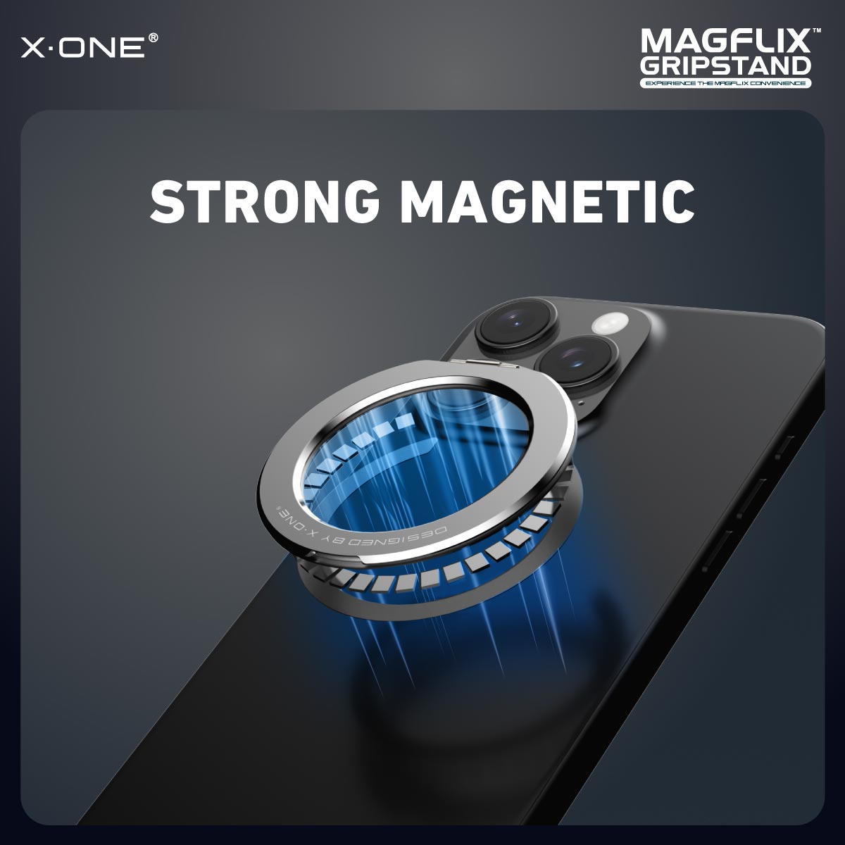 X.One MagFlix Gripstand Magnetic Adjustable Phone Stand Ring Holder