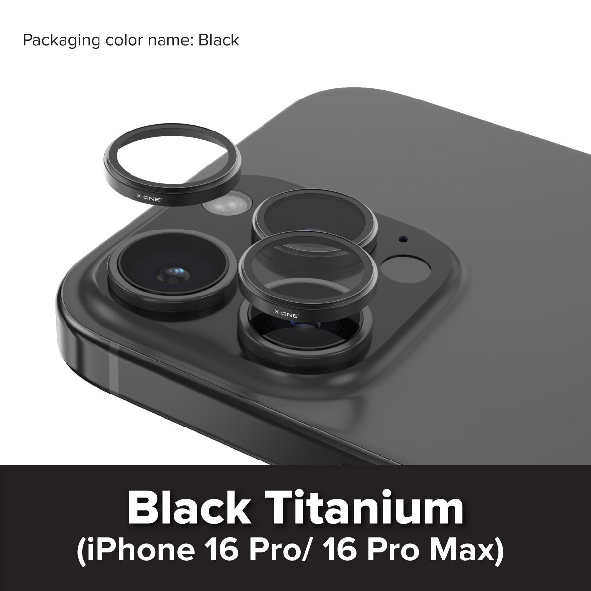 X.One® Camera Armor Pro for iPhone 16 Pro Max — Natural Titanium