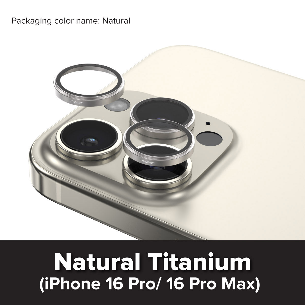 X.One® Camera Armor Pro for iPhone 16 Pro Max — Black Titanium