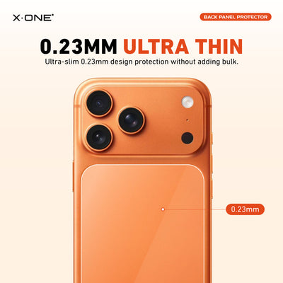 X.One® Camera Plateau and Back Panel Protector for iPhone 17 Pro — 0.23mm Ultra-Thin