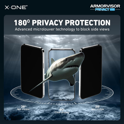 [Anti-Blue Light with Privacy] Hybrid Polymer Screen Protector with Installer Kit