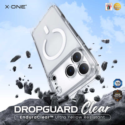 X.One® Dropguard Clear MagSafe Case for iPhone 17 Series — Lifestyle Hero Shot