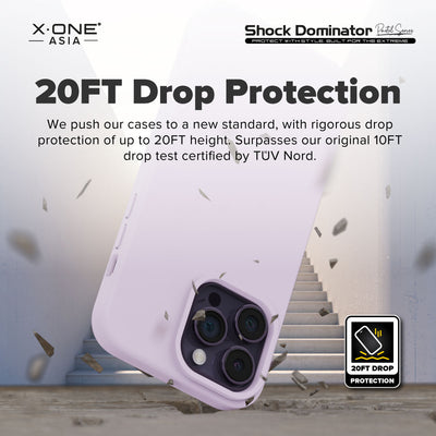 X.One® Shock Dominator Pastel Case for iPhone 14 Series — 20ft Drop Protection