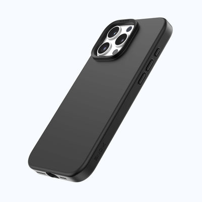 X.One® Shock Dominator MagSafe Case for iPhone 16 Pro Max — Leather Matte Black