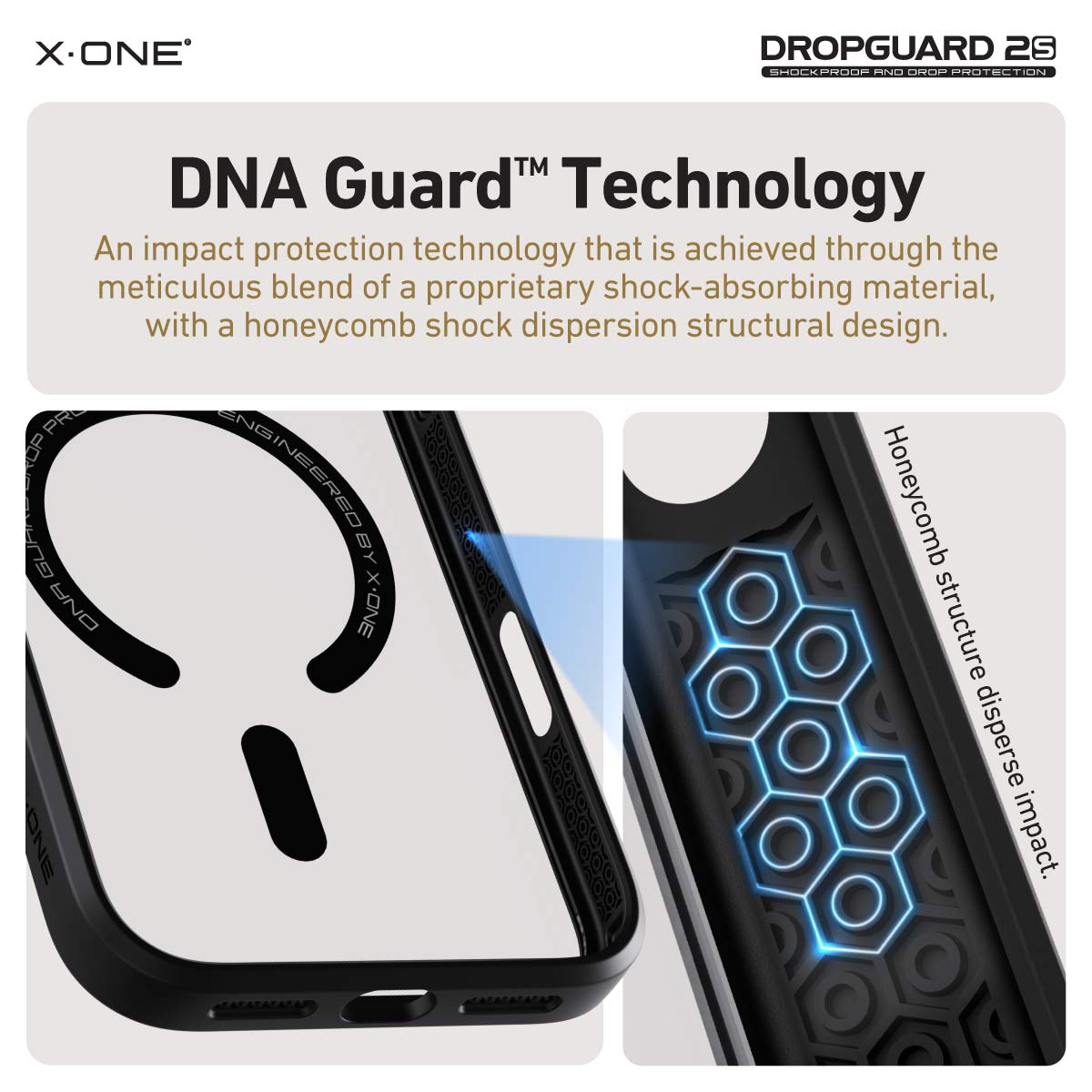 X.One Dropguard 2.0 Impact Protection Case for iPhone 17 Series | Magsafe Compatible