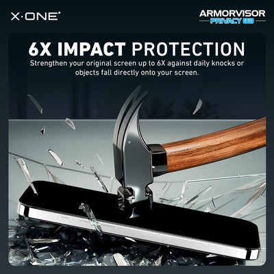 [Anti-Blue Light with Privacy] Hybrid Polymer Screen Protector with Installer Kit