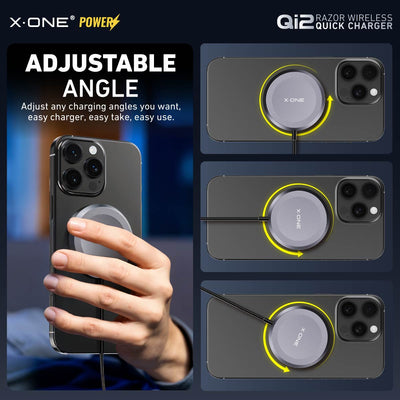 X.One® Qi2 Razor Magnetic Wireless Charger — Adjustable Angle