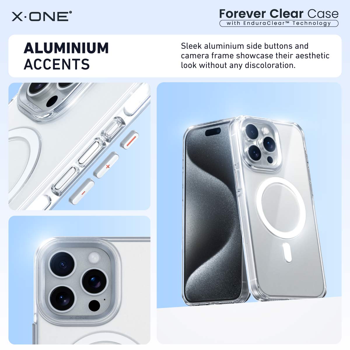 X.One® Forever Clear Case for iPhone 15 & 14 Series