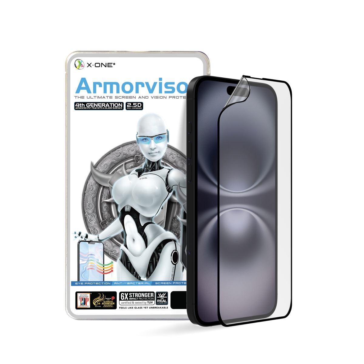 X.One® Hybrid Polymer Impact Screen Protector (Anti Blue Light) for iPhone