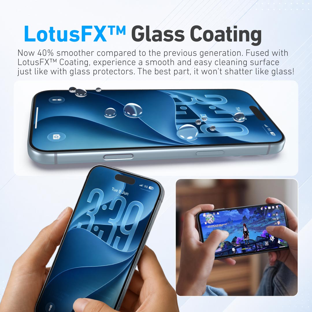 [Anti Blue Light] Hybrid Polymer Screen Protector with Installer Kit