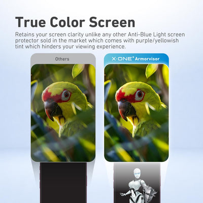 [Anti Blue Light] Hybrid Polymer Screen Protector with Installer Kit