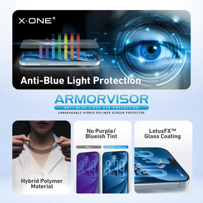 [Anti Blue Light] Hybrid Polymer Screen Protector with Installer Kit