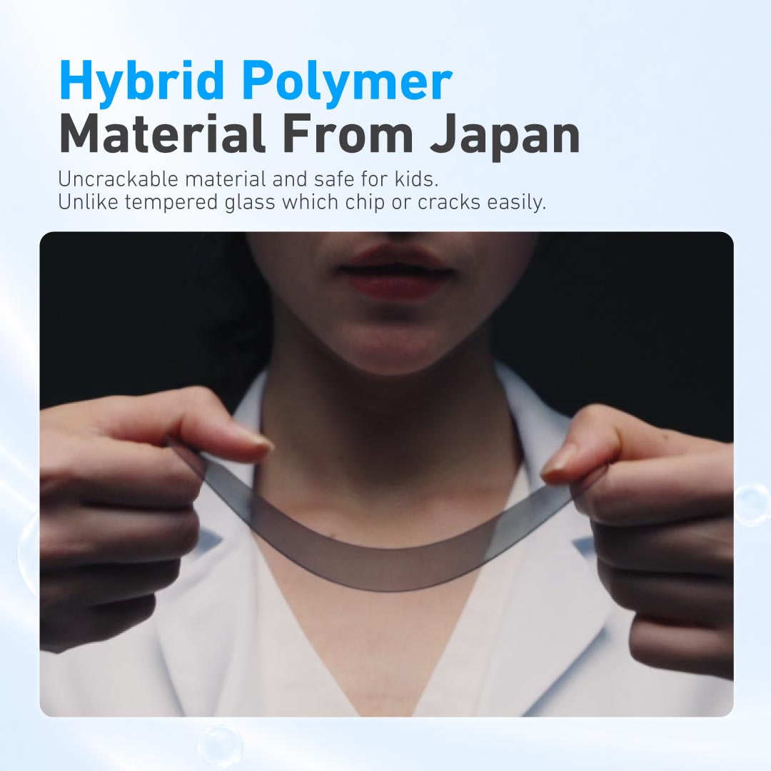 [Anti-Blue Light with Privacy] Hybrid Polymer Screen Protector with Installer Kit