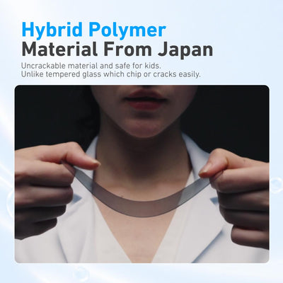 [Anti-Blue Light with Privacy] Hybrid Polymer Screen Protector with Installer Kit