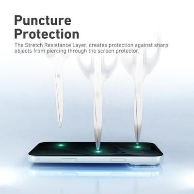 [Anti-Blue Light with Privacy] Hybrid Polymer Screen Protector with Installer Kit