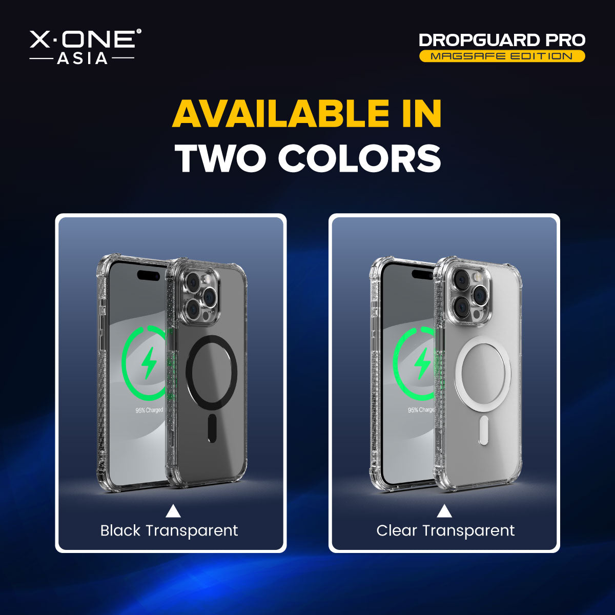 X.One® Dropguard Pro with EnduraClear (Magsafe Edition) Impact Protection Case for iPhone 15 Series