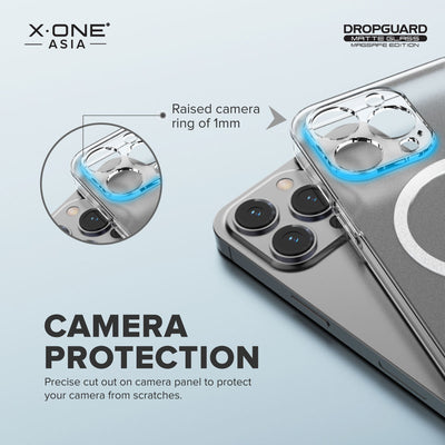 X.One® Dropguard Matte Glass MagSafe Case for iPhone 14 Series — Camera Protection