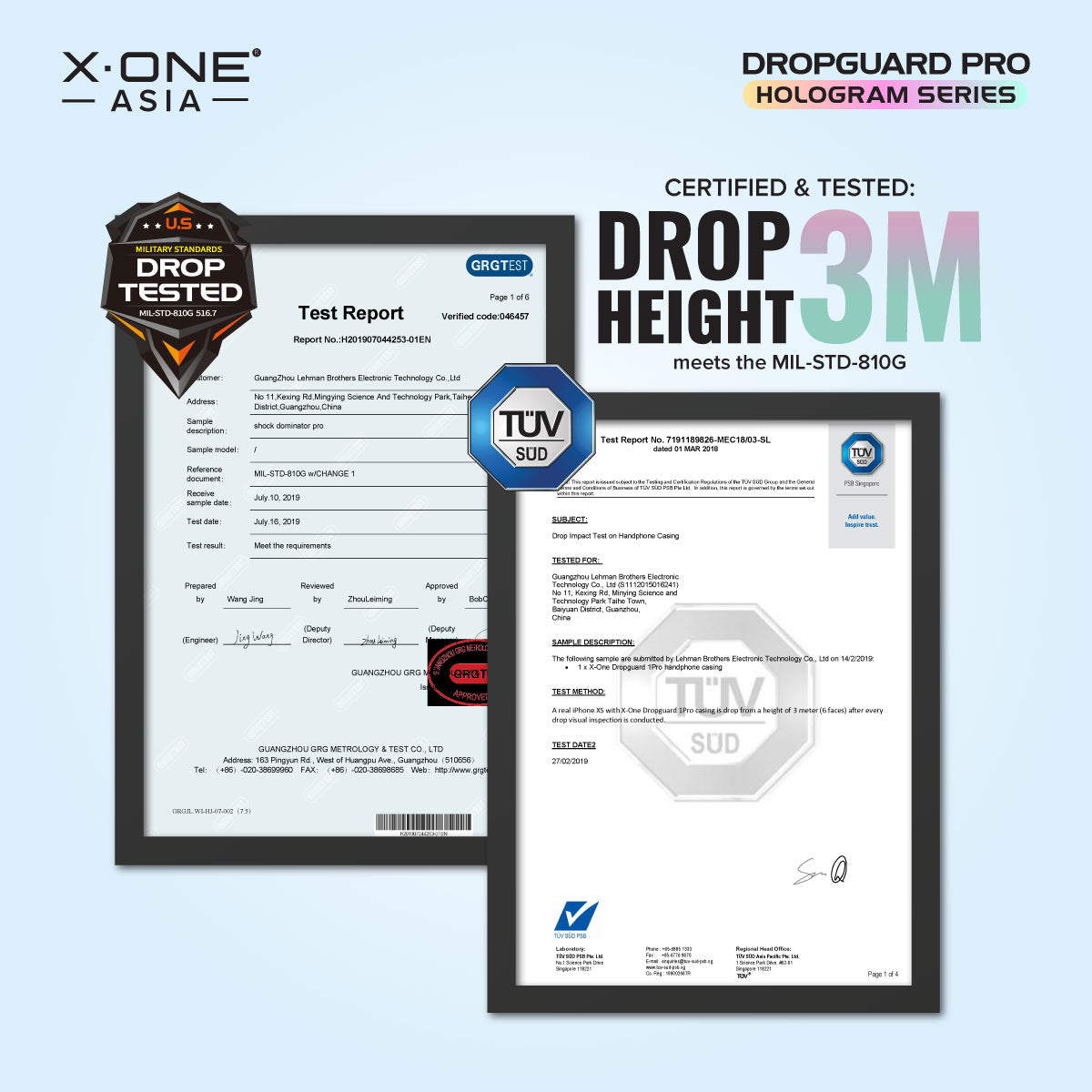 X.One® Dropguard Pro Hologram with EnduraClear (Magsafe Edition) Impact Protection Case for iPhone 15/14 series