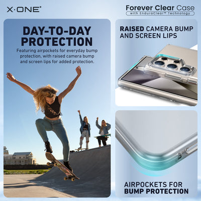X.One® Forever Clear Case for Samsung Galaxy S24 Series — Day to Day Protection