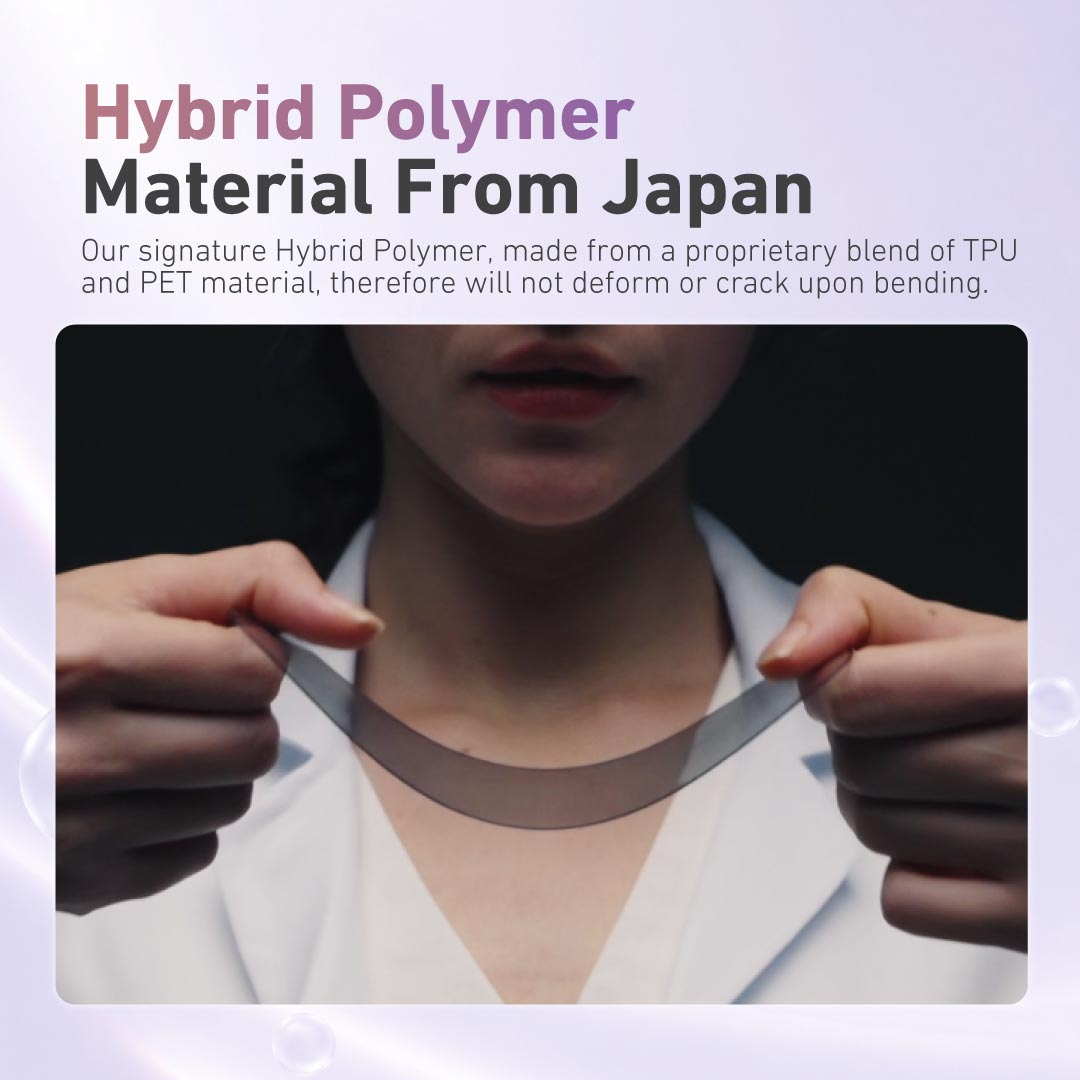 [Clear HD] Hybrid Polymer Screen Protector with Installer Kit