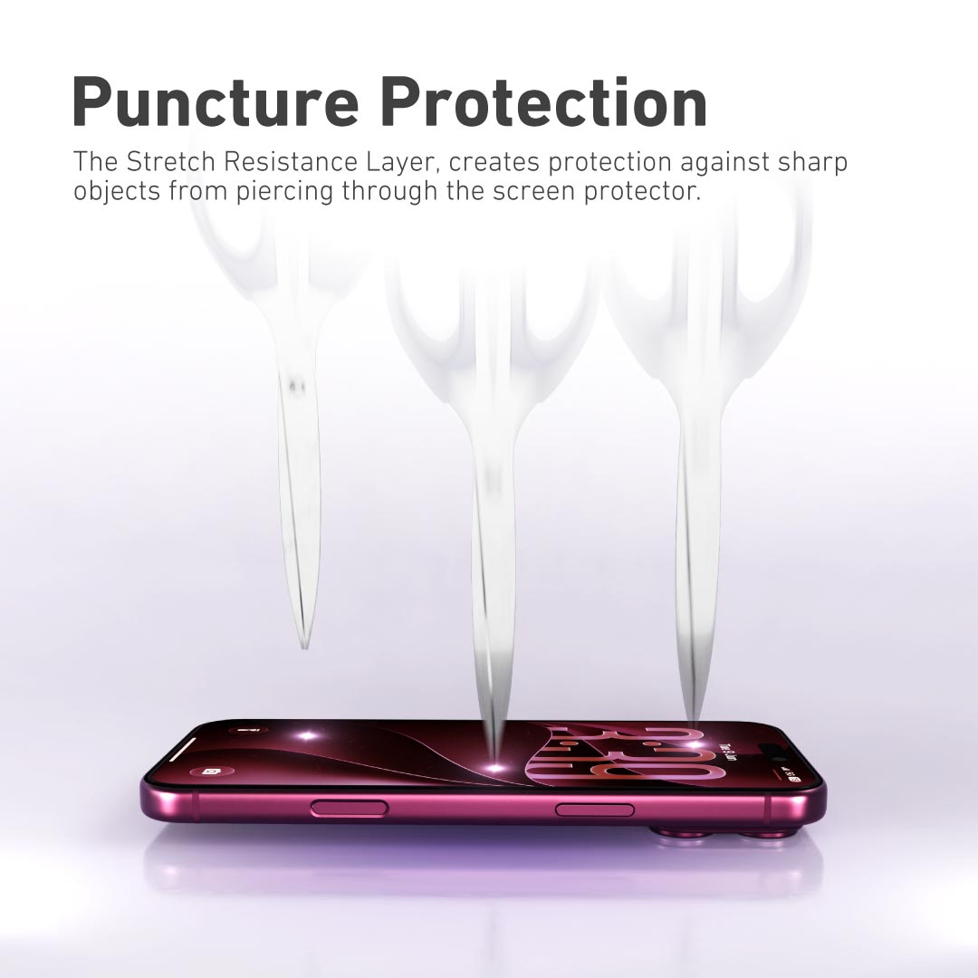 [Clear HD] Hybrid Polymer Screen Protector with Installer Kit