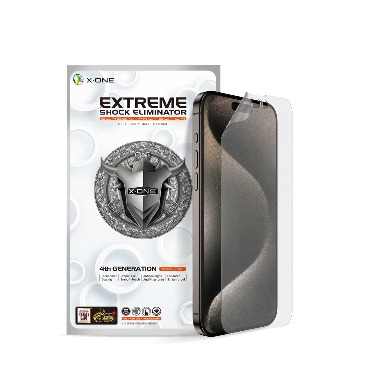 X.One® Hybrid Polymer Impact Screen Protector (Anti-Fingerprint + Gaming) for iPhone