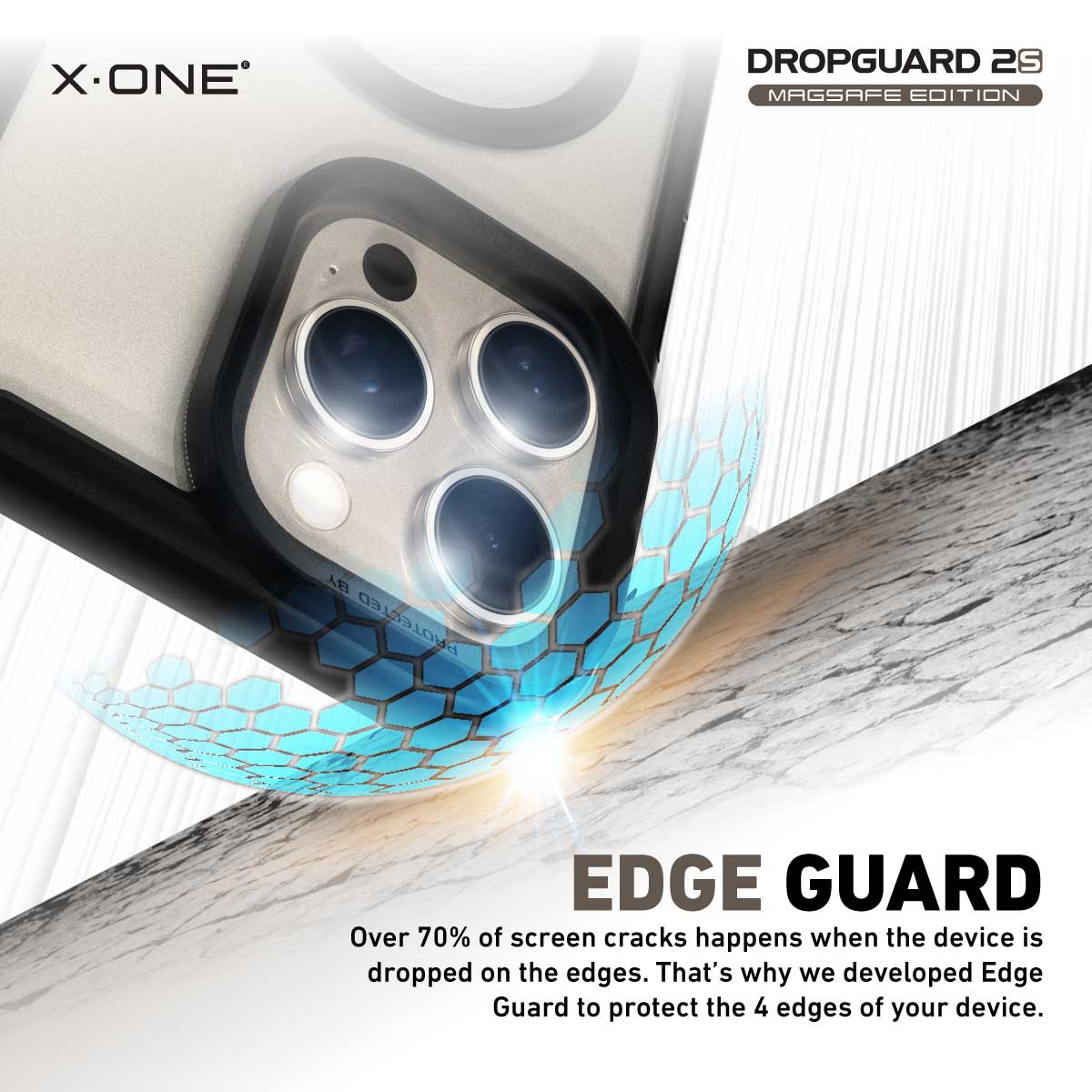 X.One® Dropguard 2.0 (Magsafe Edition) Impact Protection Case for iPhone 15 Series