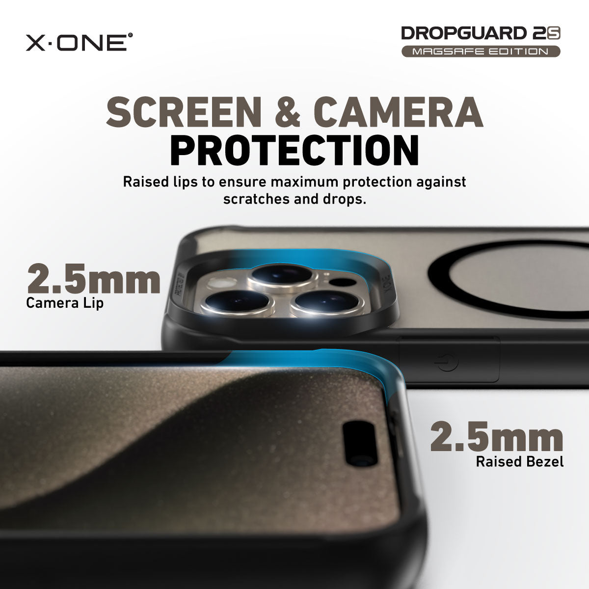 X.One® Dropguard 2.0 (Magsafe Edition) Impact Protection Case for iPhone 15 Series