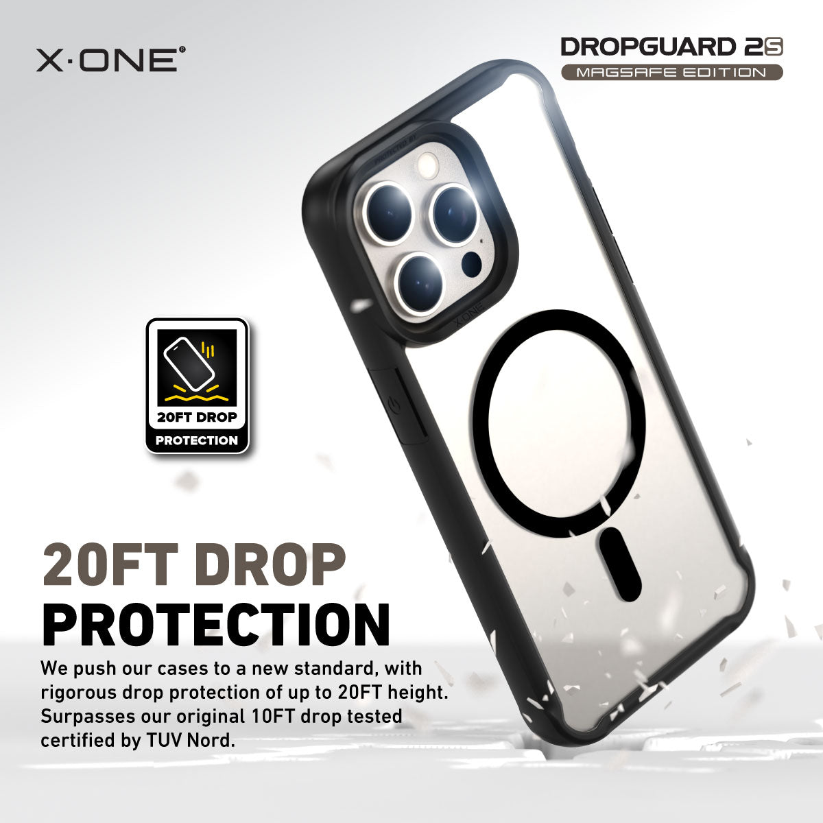 X.One® Dropguard 2.0 (Magsafe Edition) Impact Protection Case for iPhone 15 Series