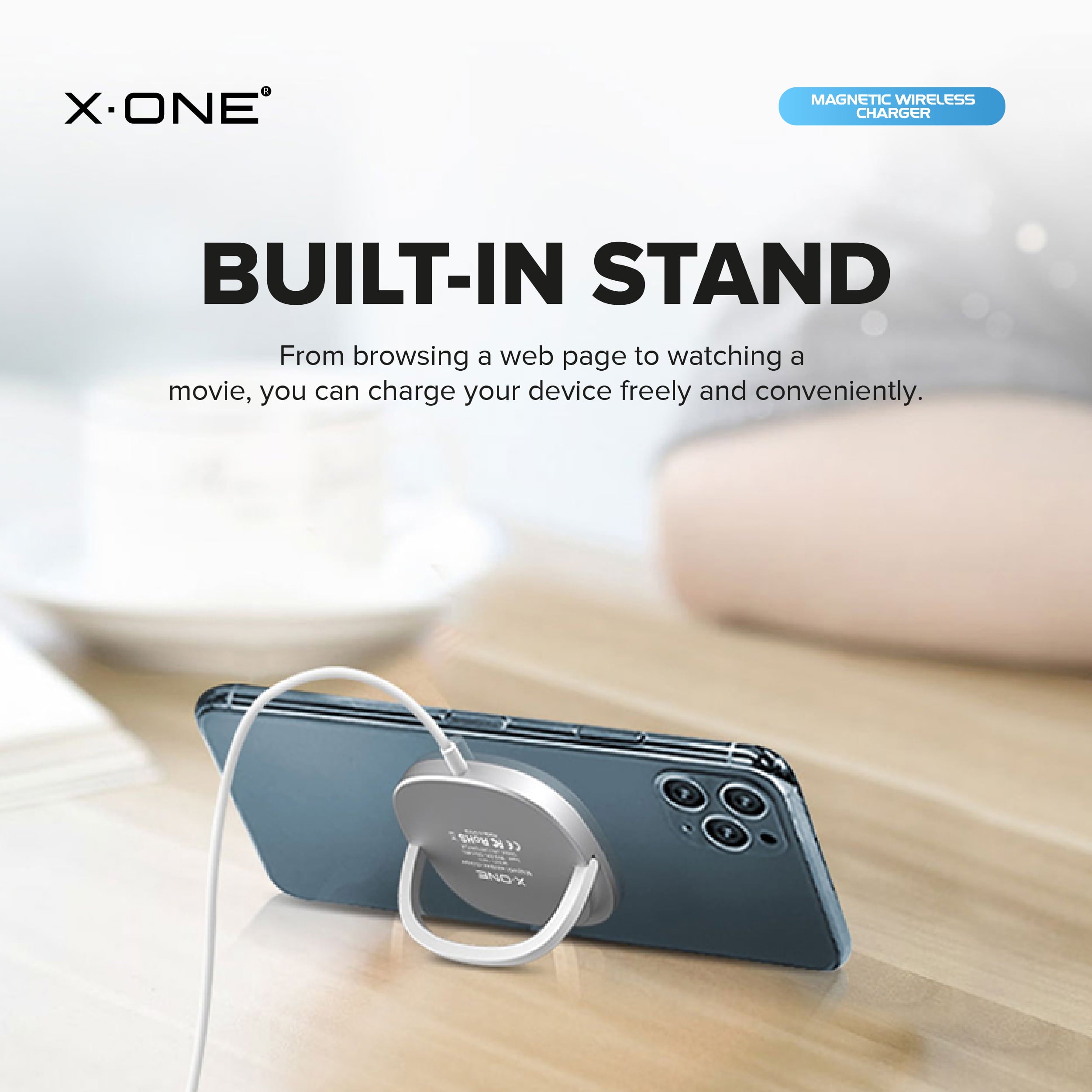 X.One® 15W Magnetic Wireless Charger