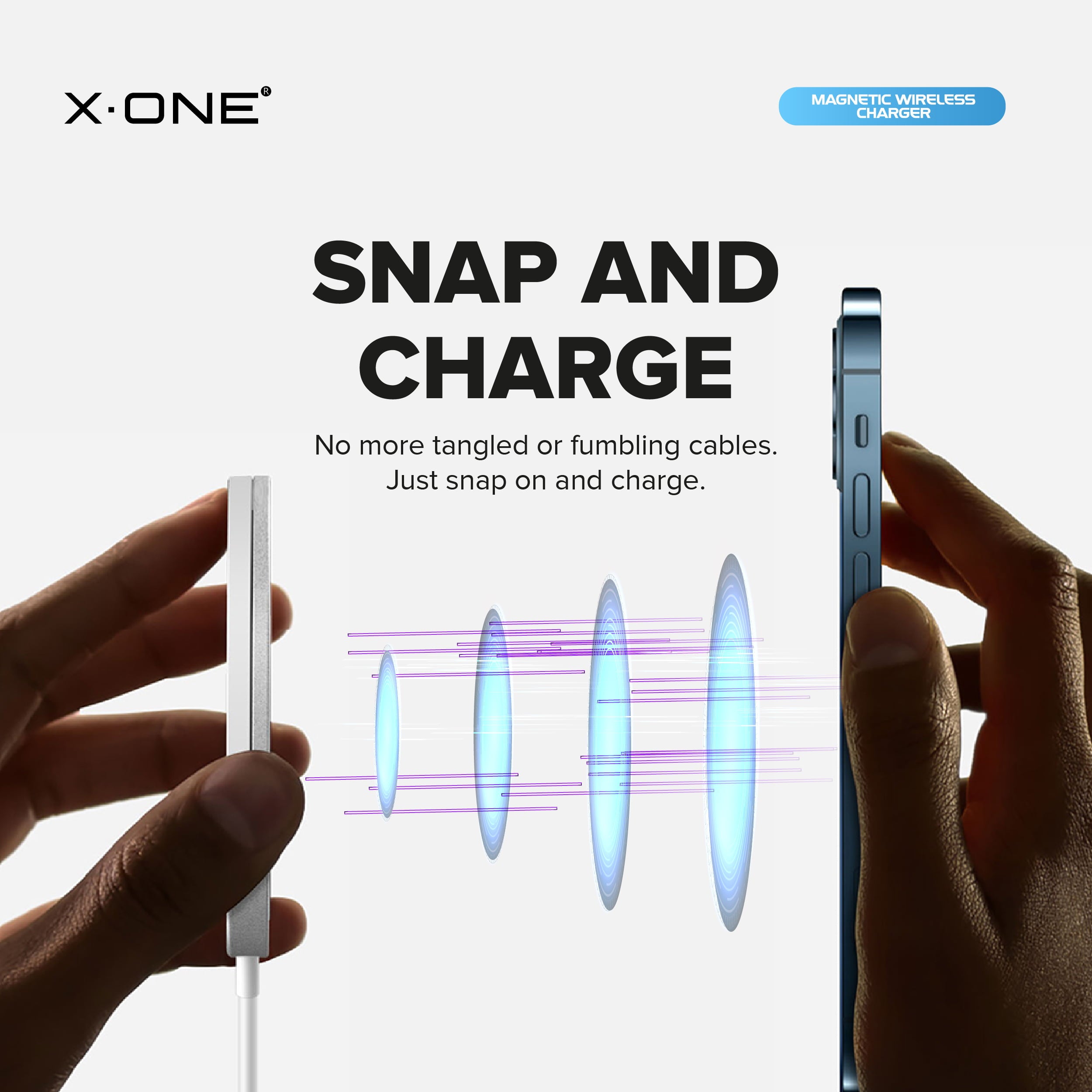 X.One® 15W Magnetic Wireless Charger