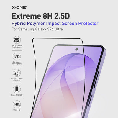 X.One® Hybrid Polymer Screen Protector for Samsung Galaxy S26 — Feature 01