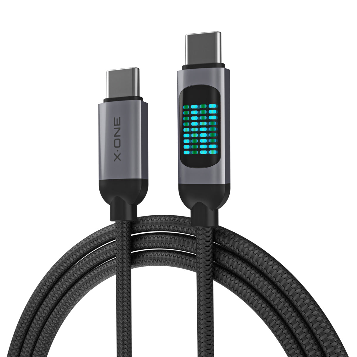 X.One® Flowlink 100W USB-C Cable — Animated Running LED