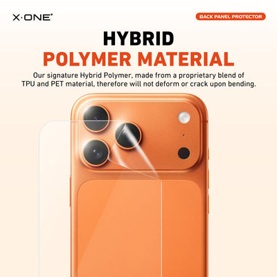 X.One® Camera Plateau and Back Panel Protector for iPhone 17 Pro — Hybrid Polymer Material