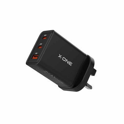X.One® 65W GaN 6 Turbo 3-Port Fast Charger — AI Power Distribution