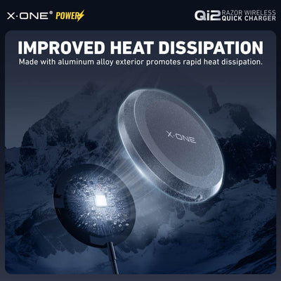 X.One® Qi2 Razor Magnetic Wireless Charger — Improved Heat Dissipation