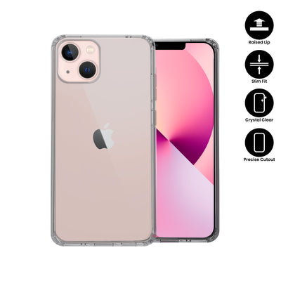 X.One® Liquid Defender Clear Case for iPhone 13 Mini — Black