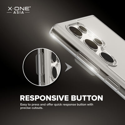 X.One® Liquid Defender Clear Case for Samsung Galaxy S24 Series — Responsive Buttons