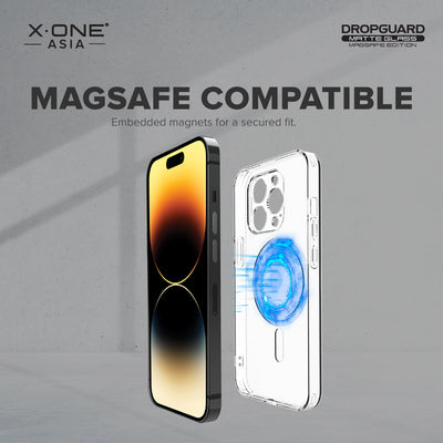 X.One® Dropguard Matte Glass MagSafe Case for iPhone 14 Series — MagSafe Compatible